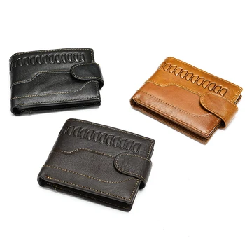 WESTAL pánská peněženka z pravé kůže vintage krokodýlí vzor peněženka pro muže je držitel karty, mince kabelku, slim peníze peněženku krátké 703