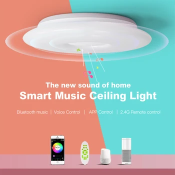 WIFI inteligentní Stropní Světlo Hlasové Ovládání Bluetooth Reproduktor APLIKACE Dálkové Ovládání Ložnici, Kuchyni, Hudbu Stropní svítidlo