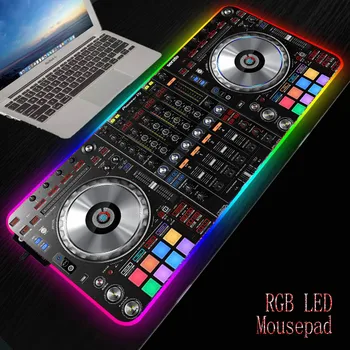 XGZ DJ Levostranným řízením LED RGB Gaming Hráče Velká Podložka pod myš Osvětlení Klávesnice USB Barevné psací Stůl Pad Myši Mat pro PC Laptop Desktop