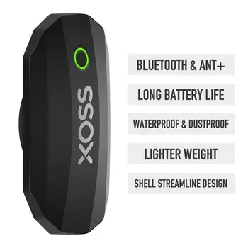 XOSS Snímač Tepové Frekvence, Monitor, Hrudní pás Bluetooth, ANT+ Bezdrátové Zdraví Fitness Chytrý Kolo, Senzor