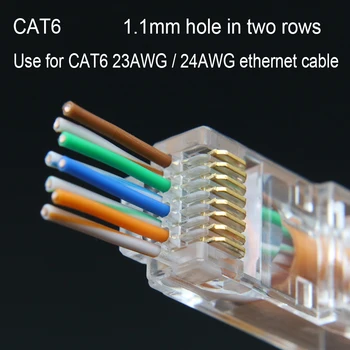 Xintylink 50U EZ konektor rj45 cat6 rg rj 45 ethernet kabelu cat5e utp 8P8C cat 6 síťový modulární nestíněný keystone cat5