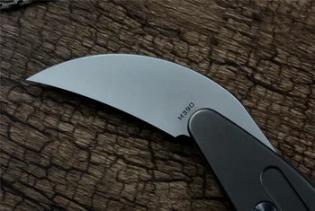 Y-START EDC Skládací Kapesní Nůž Morphing Karambit Mechanické Přežití Záchranu Dráp Nože čepel M390 slitiny Titanu Rukojeť