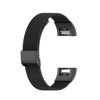 Z nerezové Oceli Watchband Smyčky Popruh pro Fitbit Charge 2 Náhradní Náramek Pásek pro Fitbit Charge 3 4 Watchband