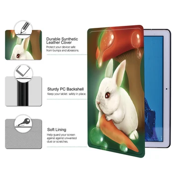 Zvířat a Staré Série Obrázků Tablet Pouzdro pro Huawei MediaPad T3 8.0/MediaPad T3 10 9.6