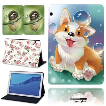 Zvířat a Staré Série Obrázků Tablet Pouzdro pro Huawei MediaPad T3 8.0/MediaPad T3 10 9.6