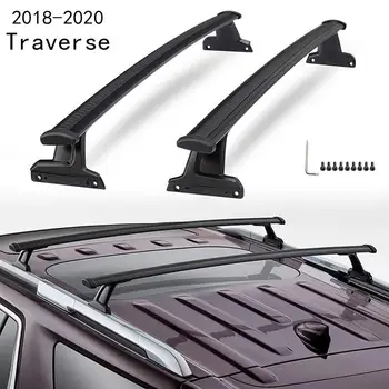 Černé Příčníky Střešní Nosiče příčníky Kolejnice vhodné pro 2018-2020 Chevy Chevrolet Traverse Střešní Nosiče 84231368