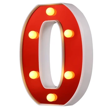 Červené Plastové Dopis LED Noční Světlo Marquee Sign Abeceda Světla Lamp Domů, Klub, Venkovní a Vnitřní Strana, Svatební bytové Dekorace NDS