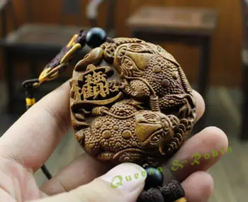 Řezbářství Čínské Feng Shui Bohatství, Mince Zlatá Žába Auto Přívěsek Amulet Craft