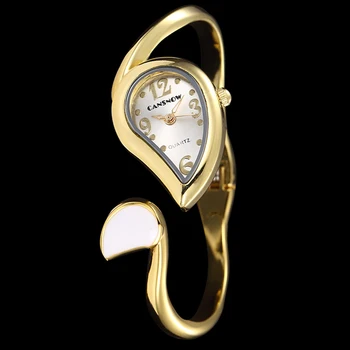 Ženy Hodinky Luxusní Náramek Srdce Tvar Wristwtach Gold Malý Ciferník z Nerezové Oceli Watchband Ležérní Hodiny zegarek damski