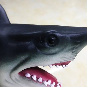 Žralok Maňáska TPR Zvířecí Hlavou Rukavice Obrázek Simulace Zvířata, Děti, Hračka, Model Strašit Roubík Halloween Vtipy děti Dárky