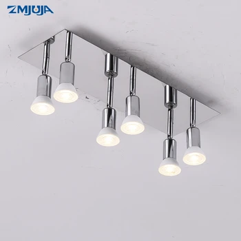 Žárovka repalced nastavitelné led závěsná lampa kuchyně, ložnice, chodby otočný hlav, závěsné svítidlo 85-265V lesk hanglamp strop